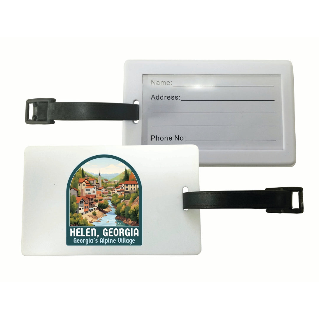 Helen Georgia Alpine Village Design Souvenir Luggage Tag Image 1