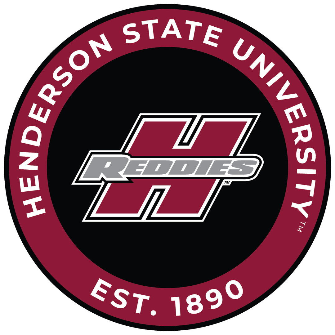 Henderson State Reddies Round Magnet Officially Licensed Collegiate Product Image 1