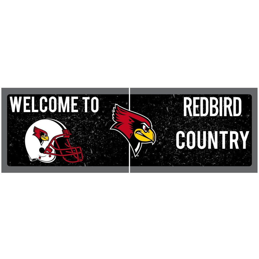 Illinois State Redbirds Wood Sign with Frame Officially Licensed Collegiate Product Image 1