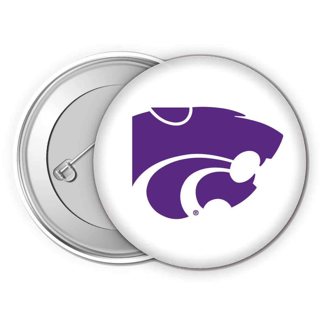 Kansas State Wildcats Small 1-Inch Button Pin 4 Pack Officially Licensed Collegiate Product Image 1