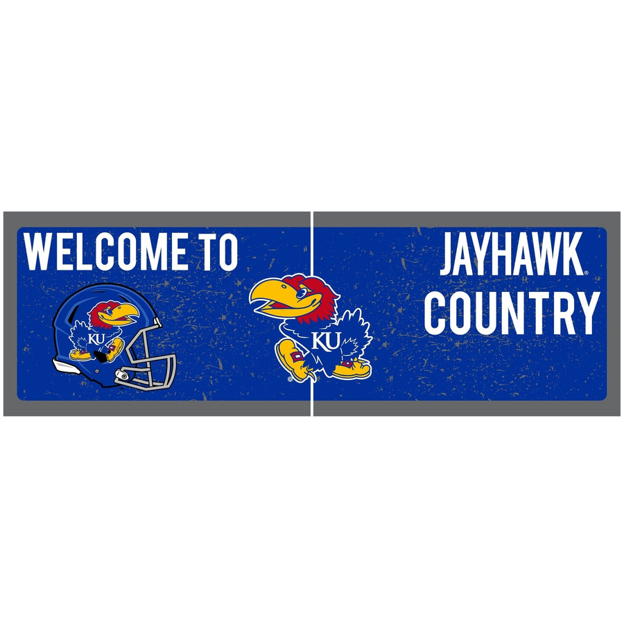 Kansas Jayhawks Wood Sign with Frame Officially Licensed Collegiate Product Image 1