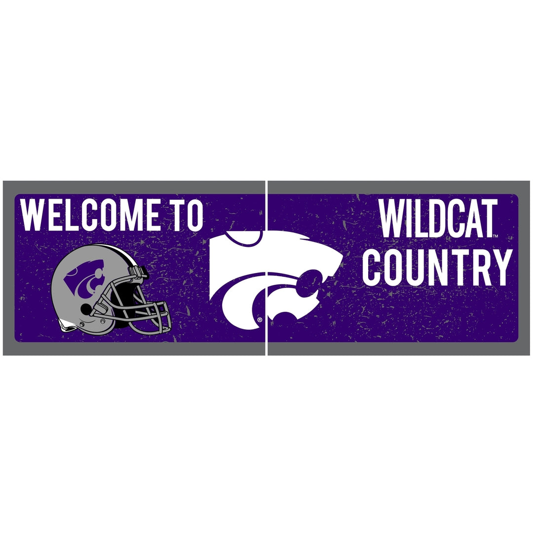 Kansas State Wildcats Wood Sign with Frame Officially Licensed Collegiate Product Image 1