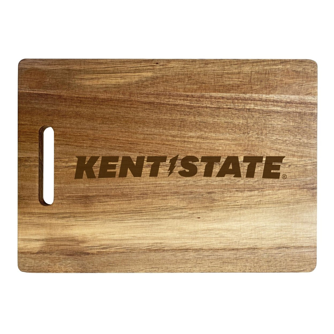 Kent State University Engraved Wooden Cutting Board 10" x 14" Acacia Wood Officially Licensed Collegiate Product Image 1