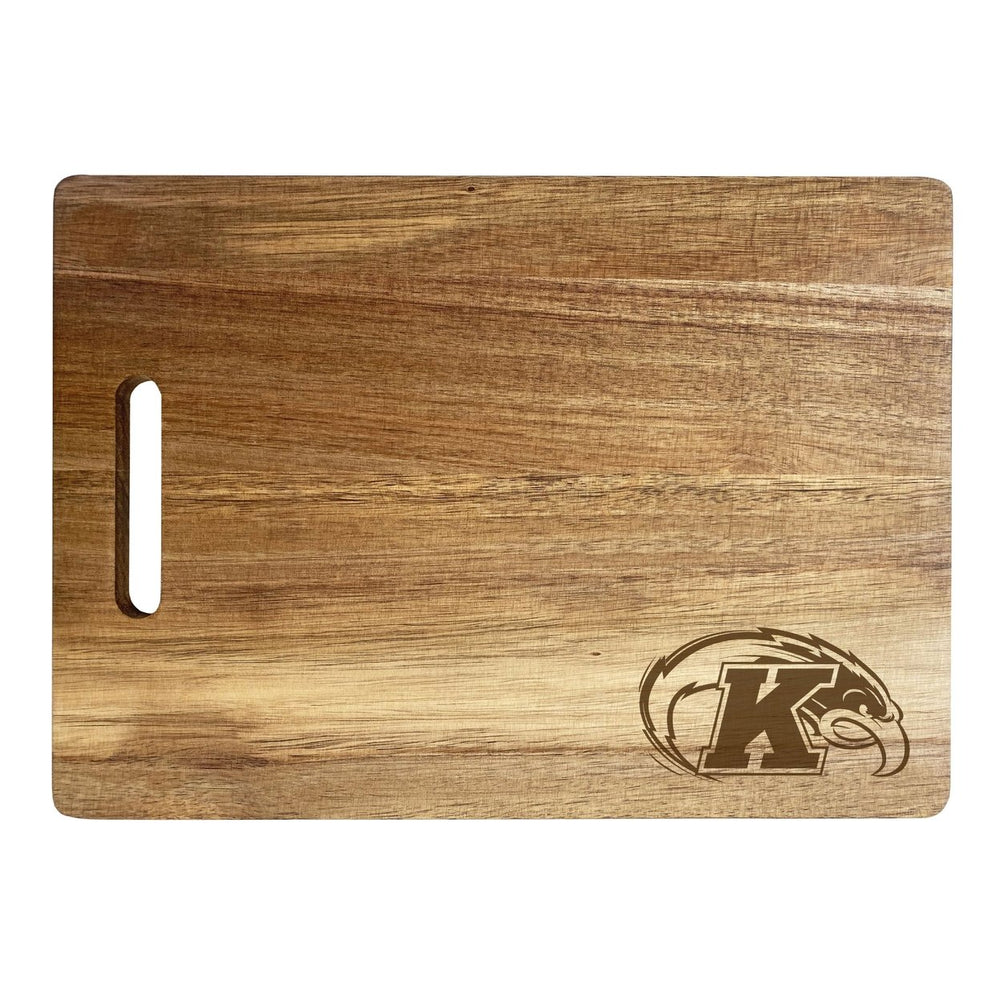 Kent State University Engraved Wooden Cutting Board 10" x 14" Acacia Wood Officially Licensed Collegiate Product Image 2