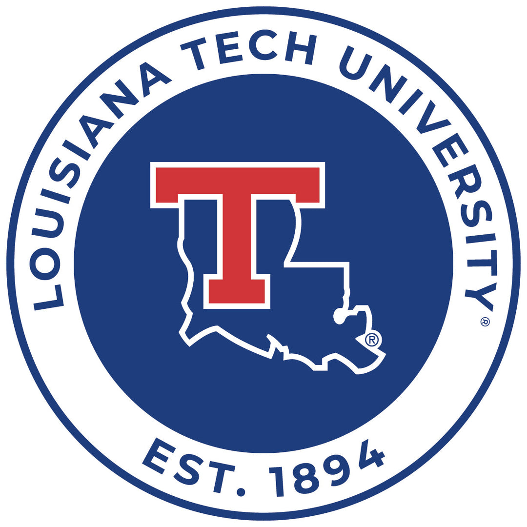 Louisiana Tech Bulldogs Round Magnet Officially Licensed Collegiate Product Image 1