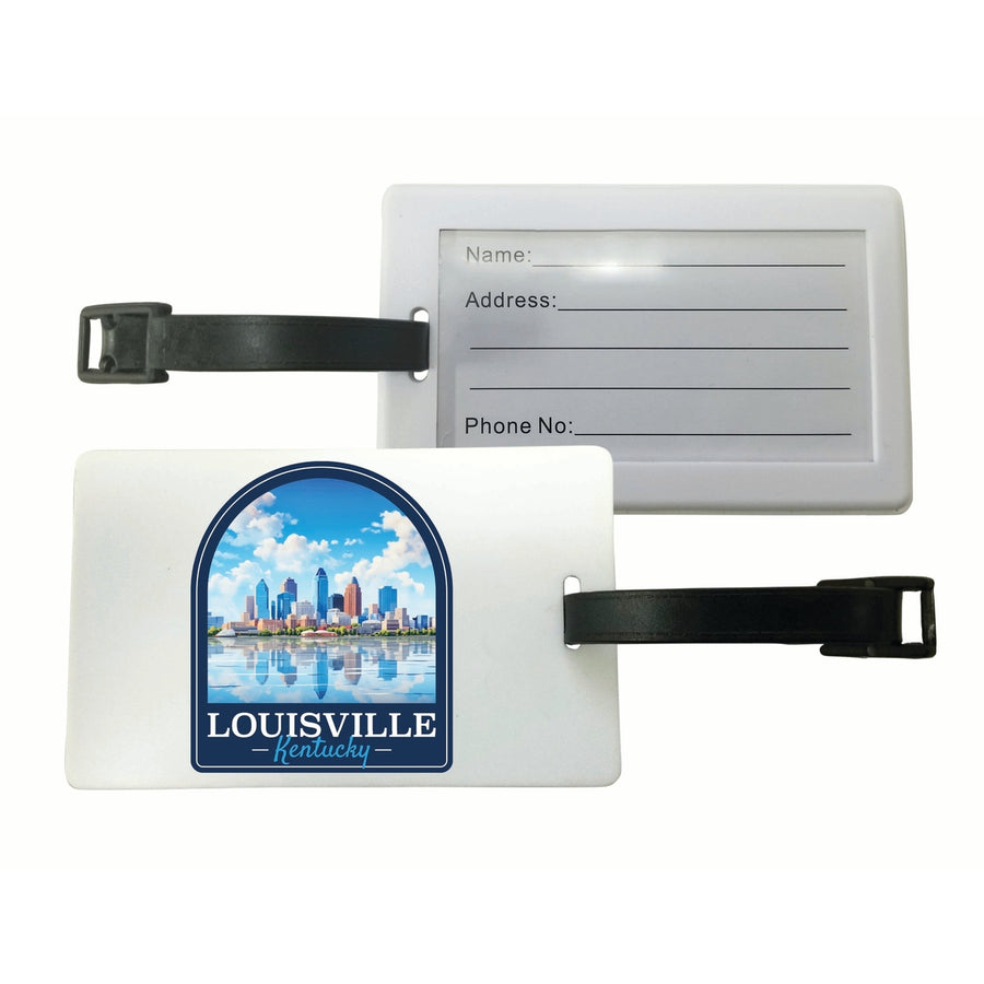 Louisville Kentucky Daytime Cityscape Design Souvenir Luggage Tag Image 1