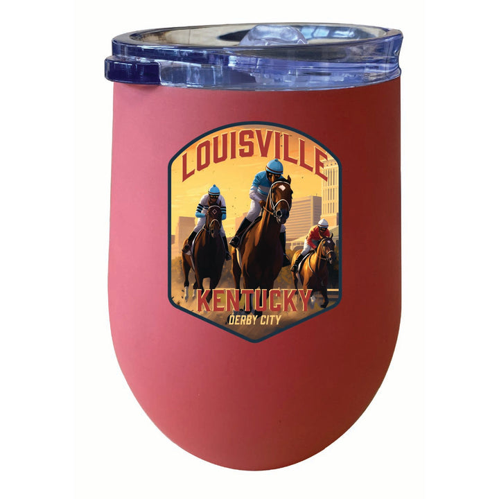 Louisville Kentucky Derby City Design Souvenir 12 oz Insulated Wine Stainless Steel Tumbler Image 6