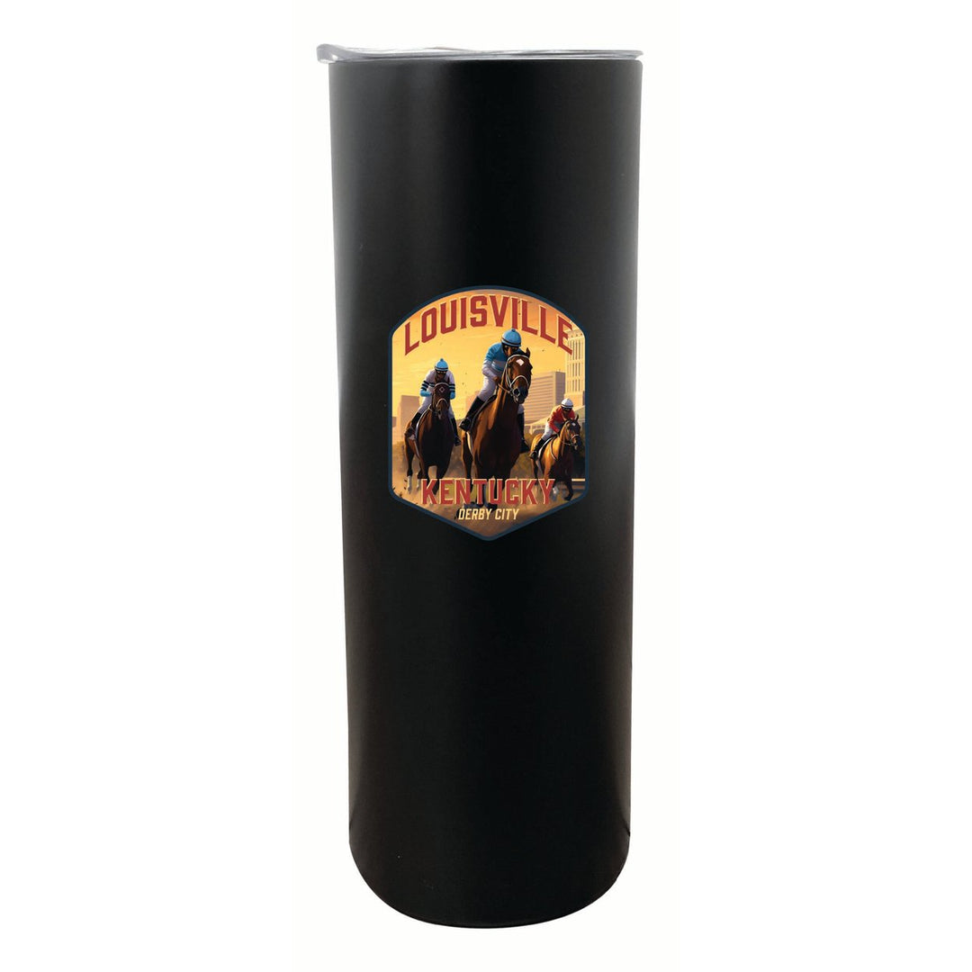 Louisville Kentucky Derby City Design Souvenir 20 oz Insulated Stainless Steel Skinny Tumbler Image 3