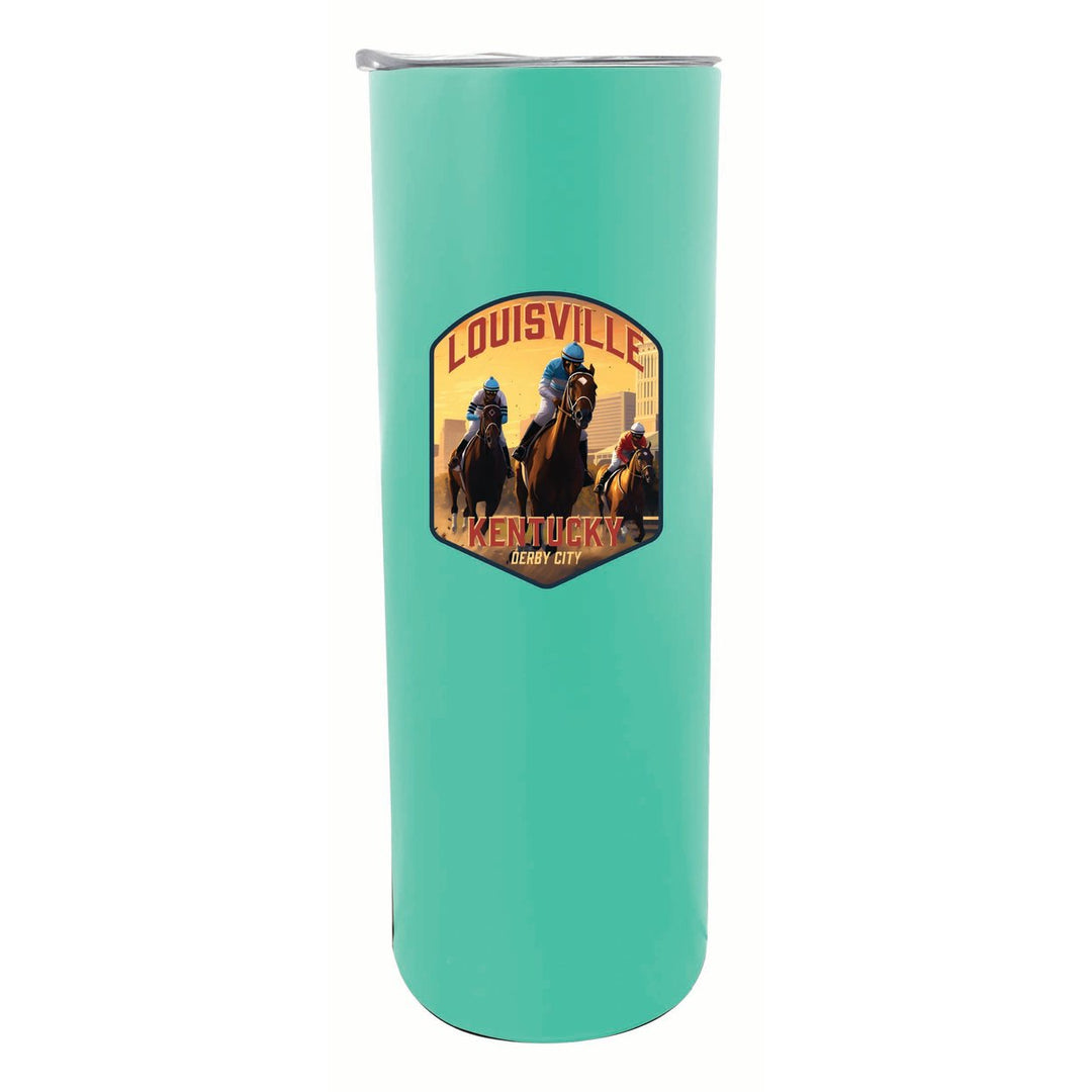 Louisville Kentucky Derby City Design Souvenir 20 oz Insulated Stainless Steel Skinny Tumbler Image 4