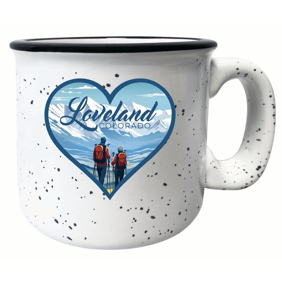 Loveland Colorado Ski Love Design Souvenir 16 oz Ceramic camping mug Image 1