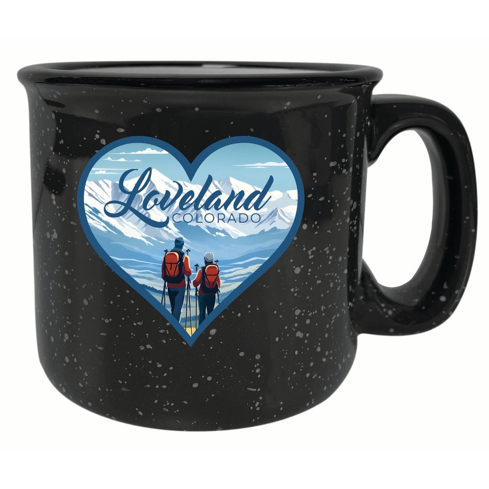 Loveland Colorado Ski Love Design Souvenir 16 oz Ceramic camping mug Image 2