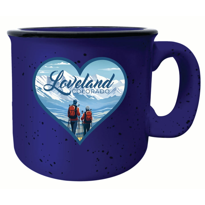 Loveland Colorado Ski Love Design Souvenir 16 oz Ceramic camping mug Image 3