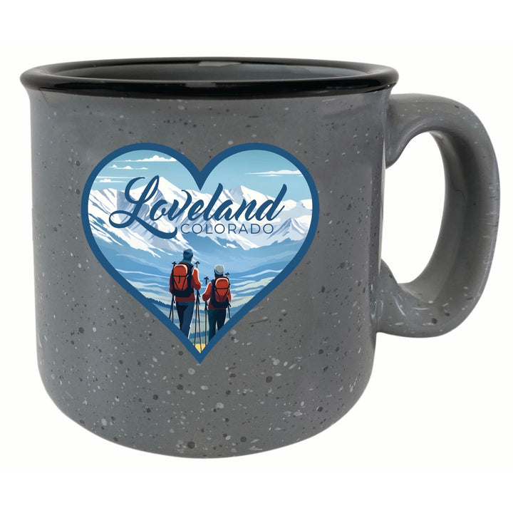 Loveland Colorado Ski Love Design Souvenir 16 oz Ceramic camping mug Image 4