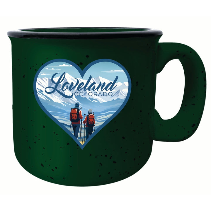 Loveland Colorado Ski Love Design Souvenir 16 oz Ceramic camping mug Image 4