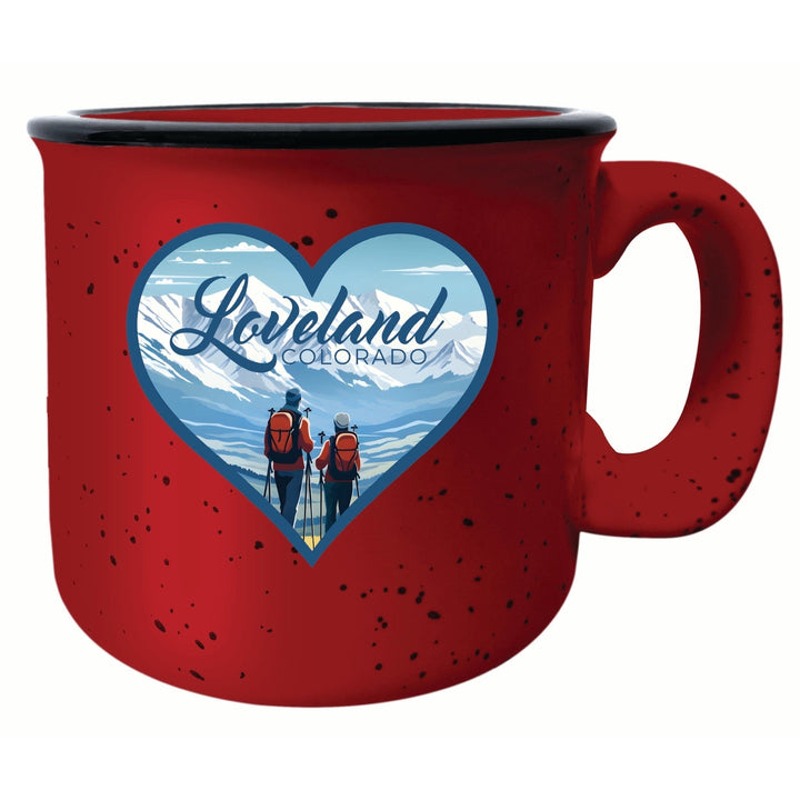 Loveland Colorado Ski Love Design Souvenir 16 oz Ceramic camping mug Image 6