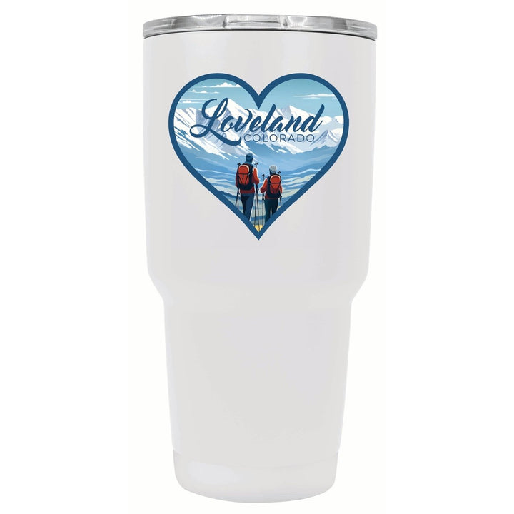 Loveland Colorado Ski Love Design Souvenir 24 oz Insulated Stainless Steel Tumbler Image 1