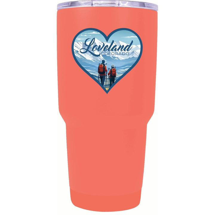 Loveland Colorado Ski Love Design Souvenir 24 oz Insulated Stainless Steel Tumbler Image 9