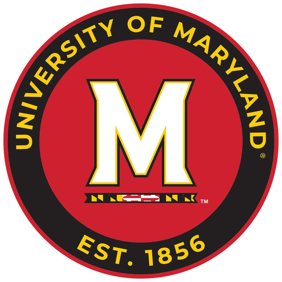 Maryland Terrapins Round Vinyl Decal Sticker Officially Licensed Collegiate Product Image 1