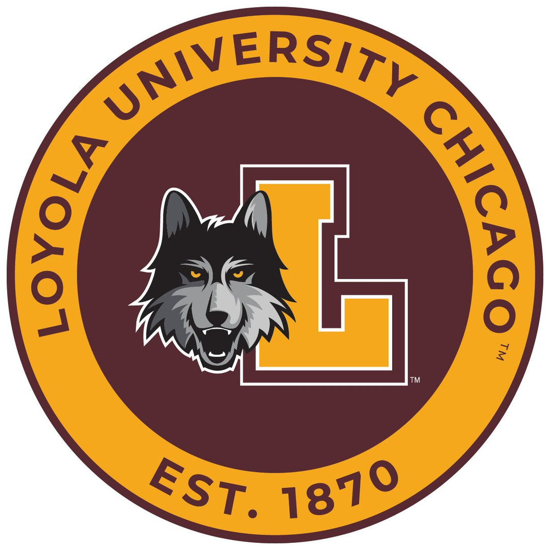 Loyola University Ramblers Round Vinyl Decal Sticker Officially Licensed Collegiate Product Image 1