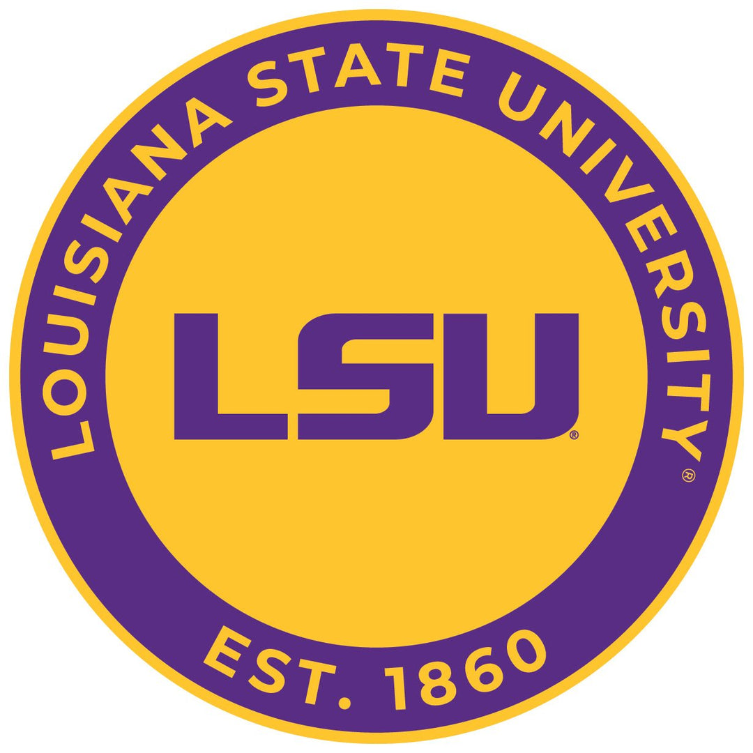 LSU Tigers Round Magnet Officially Licensed Collegiate Product Image 1