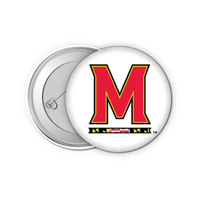 Maryland Terrapins Small 1-Inch Button Pin 4 Pack Officially Licensed Collegiate Product Image 1