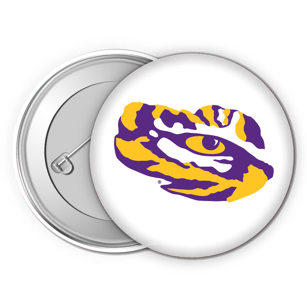 LSU Tigers Small 1-Inch Button Pin 4 Pack Officially Licensed Collegiate Product Image 1