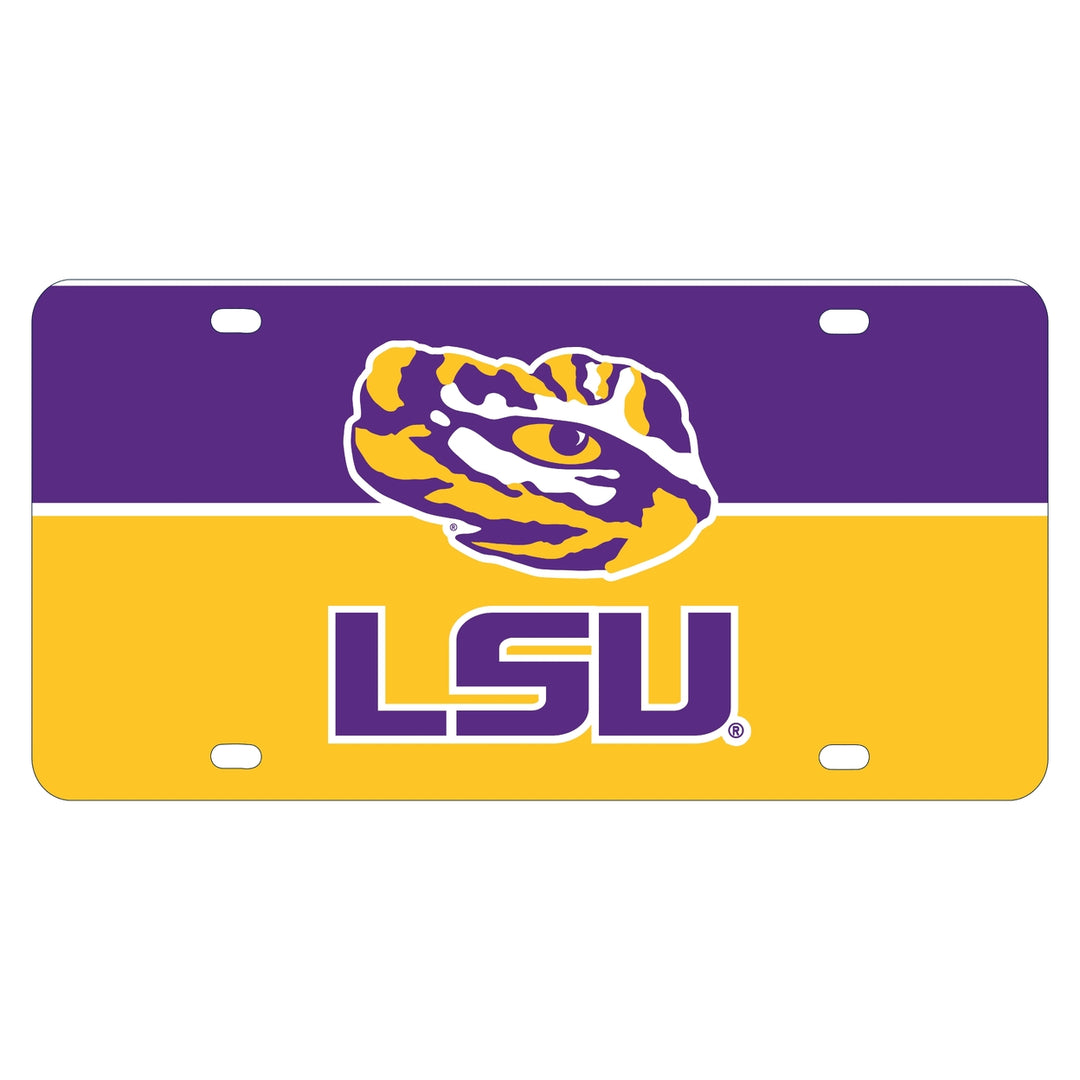 LSU-Tigers Metal License Plate Officially Licensed Collegiate Product Image 1