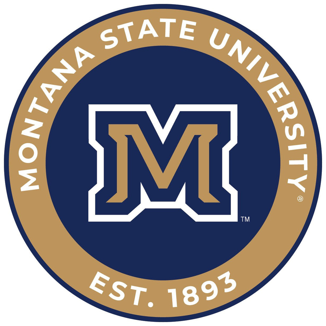 Montana State Bobcats Round Vinyl Decal Sticker Officially Licensed Collegiate Product Image 1