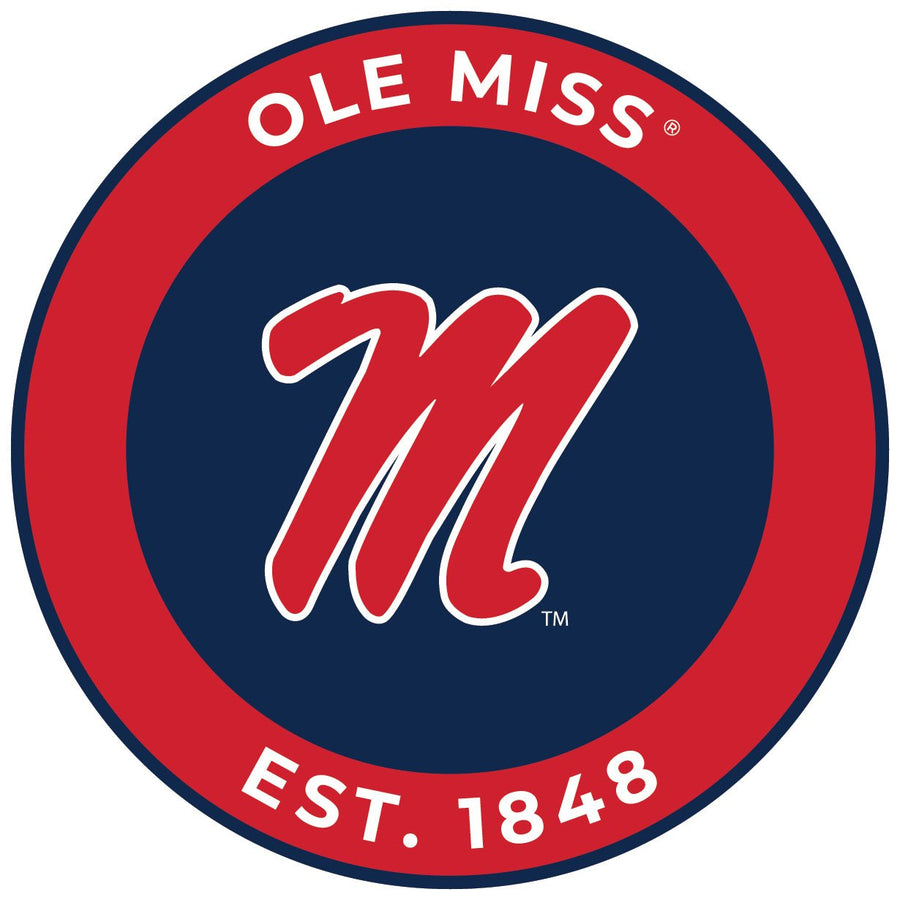 Mississippi Rebels "Ole Miss" Round Magnet Officially Licensed Collegiate Product Image 1