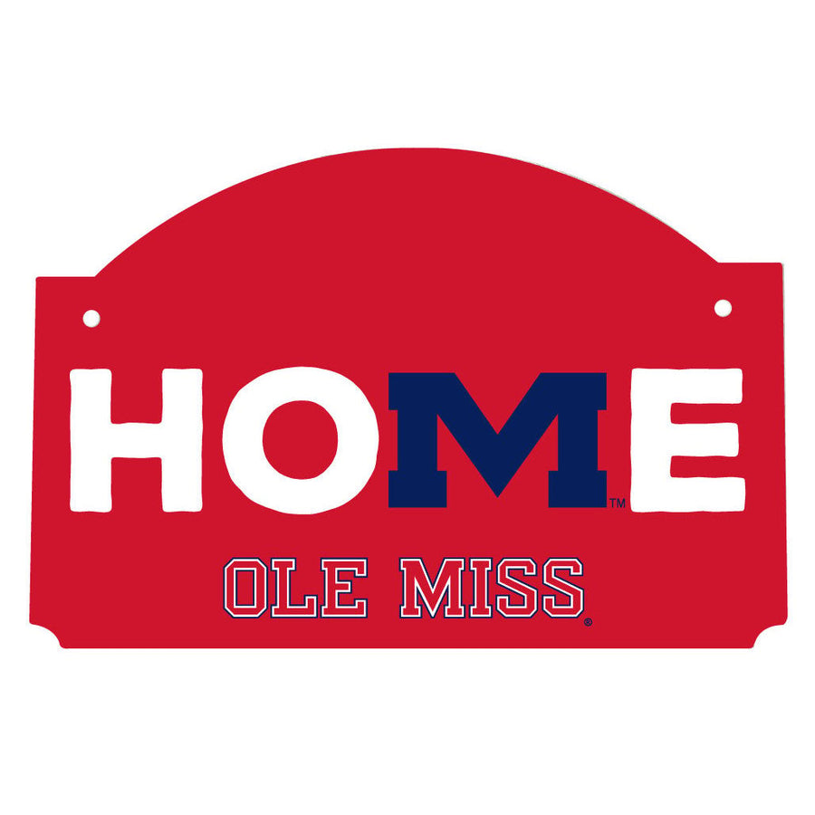 Mississippi Rebels "Ole Miss" Wood Sign Flat with String Officially Licensed Collegiate Product Image 1