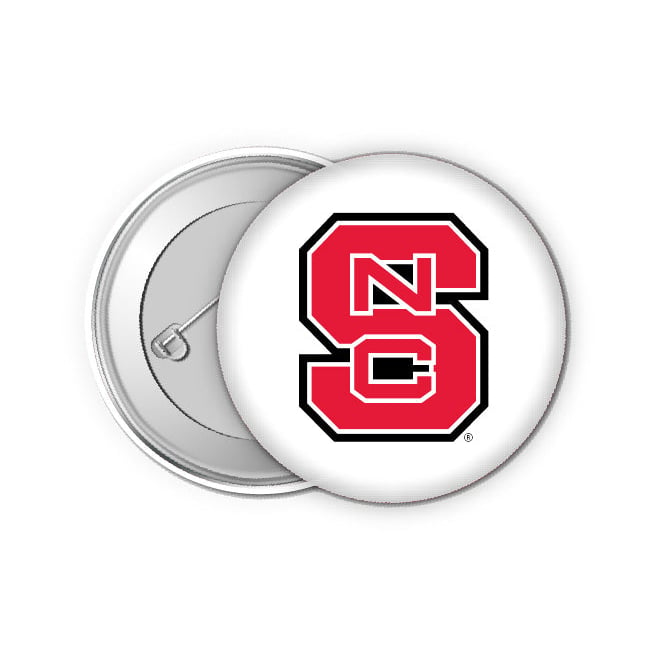 NC State Wolfpack Small 1-Inch Button Pin 4 Pack Officially Licensed Collegiate Product Image 1