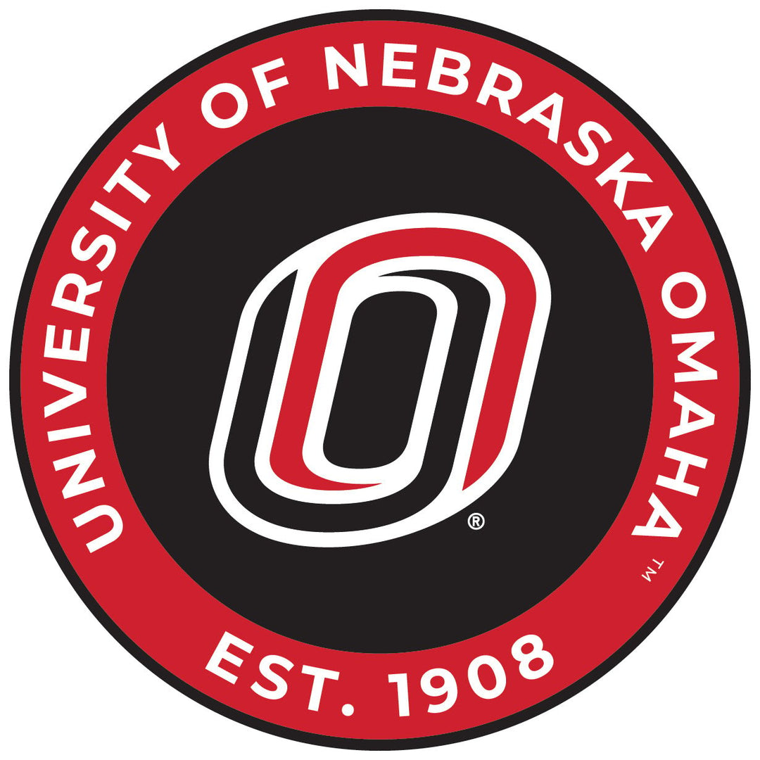 Nebraska at Omaha Round Magnet Officially Licensed Collegiate Product Image 1