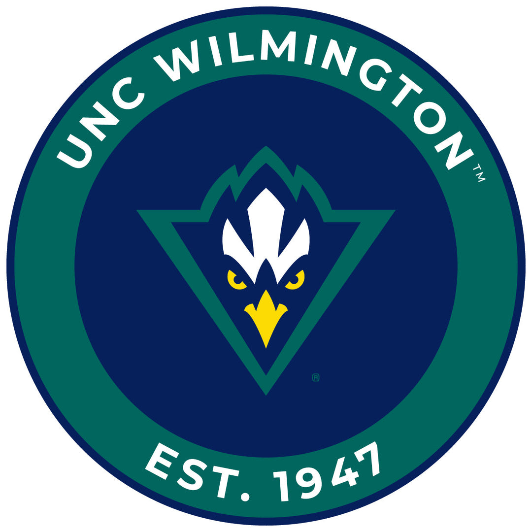 North Carolina Wilmington Seahawks Round Magnet Officially Licensed Collegiate Product Image 1