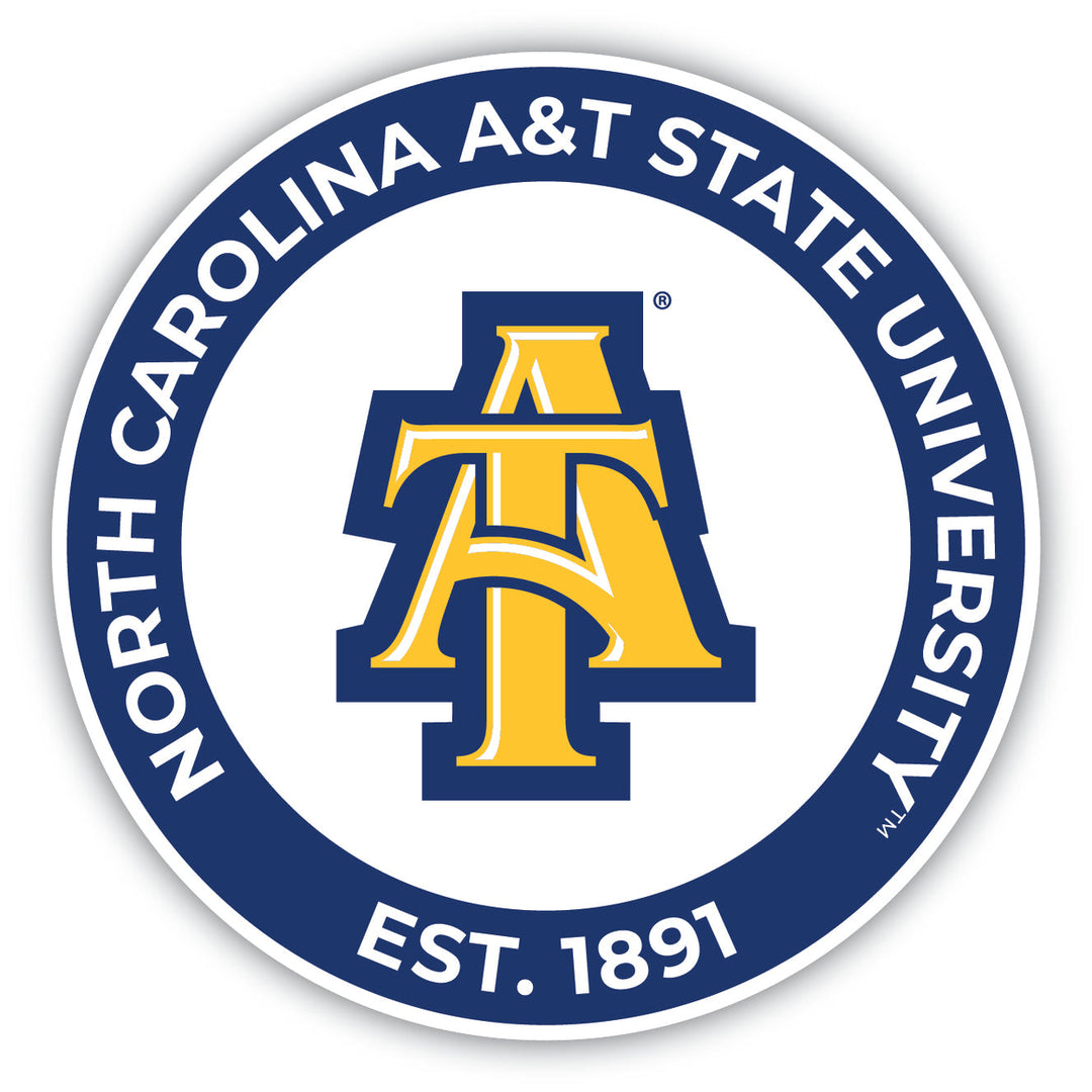 North Carolina AandT State Aggies Round Magnet Officially Licensed Collegiate Product Image 1