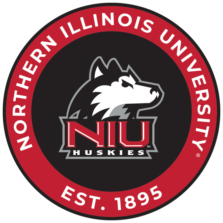 Northern Illinois Huskies Round Magnet Officially Licensed Collegiate Product Image 1