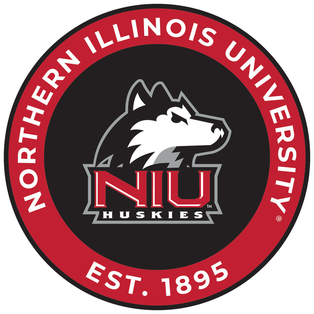 Northern Illinois Huskies Round Vinyl Decal Sticker Officially Licensed Collegiate Product Image 1