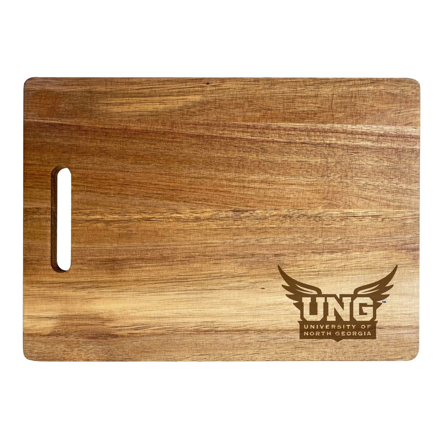 North Georgia Nighhawks Engraved Wooden Cutting Board 10" x 14" Acacia Wood Officially Licensed Collegiate Product Image 1