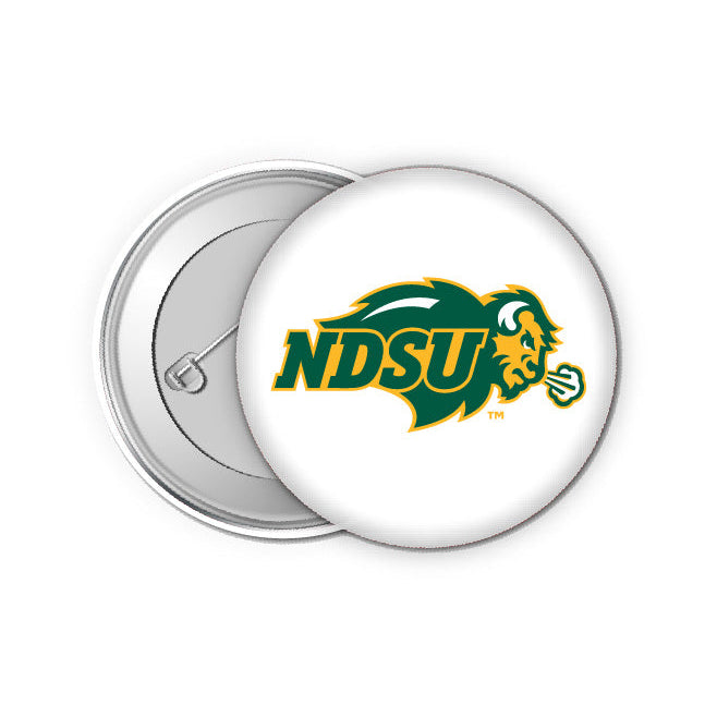 North Dakota State Bison Small 1-Inch Button Pin 4 Pack Officially Licensed Collegiate Product Image 1