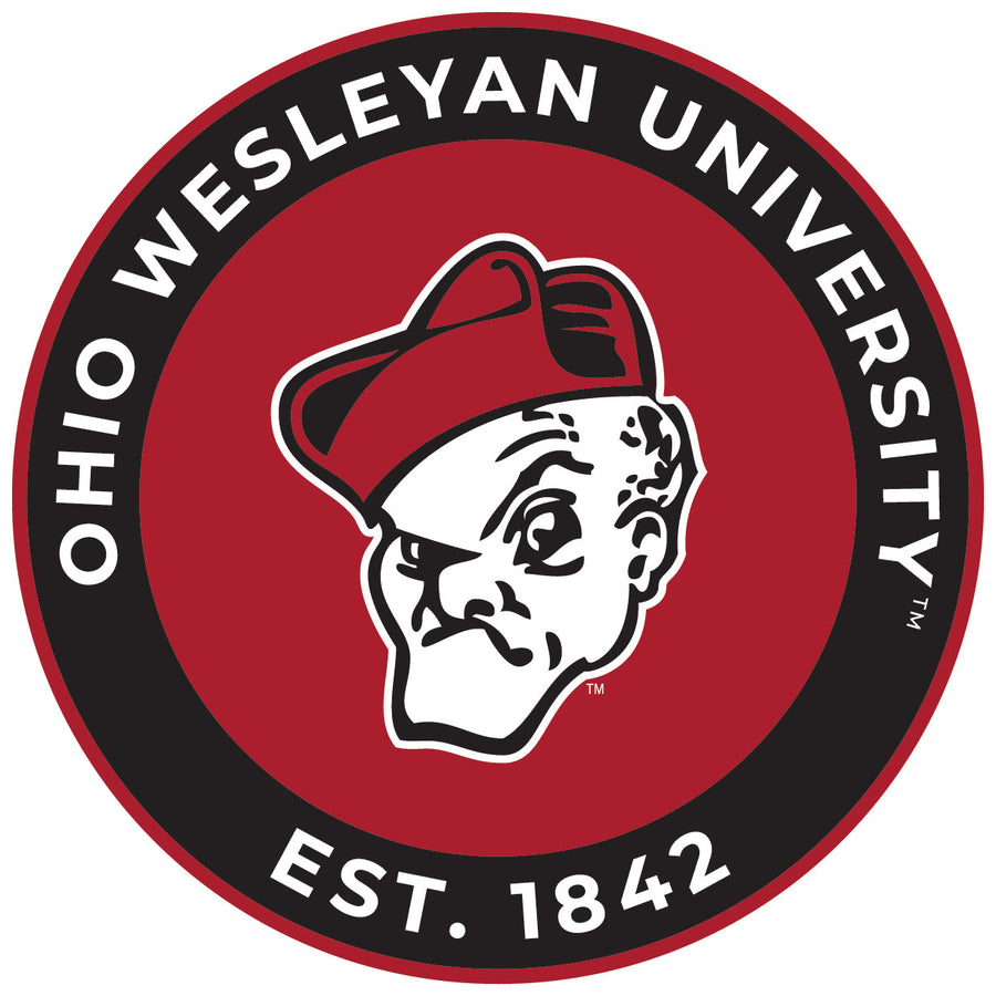 Ohio Wesleyan University Round Magnet Officially Licensed Collegiate Product Image 1