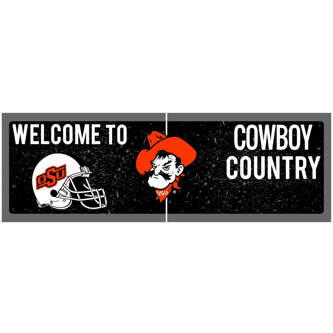 Oklahoma State Cowboys Wood Sign with Frame Officially Licensed Collegiate Product Image 1