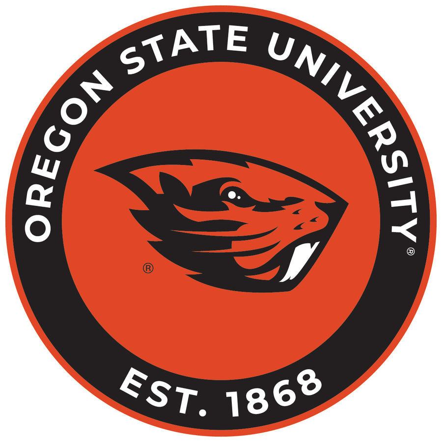 Oregon State Beavers Round Vinyl Decal Sticker Officially Licensed Collegiate Product Image 1