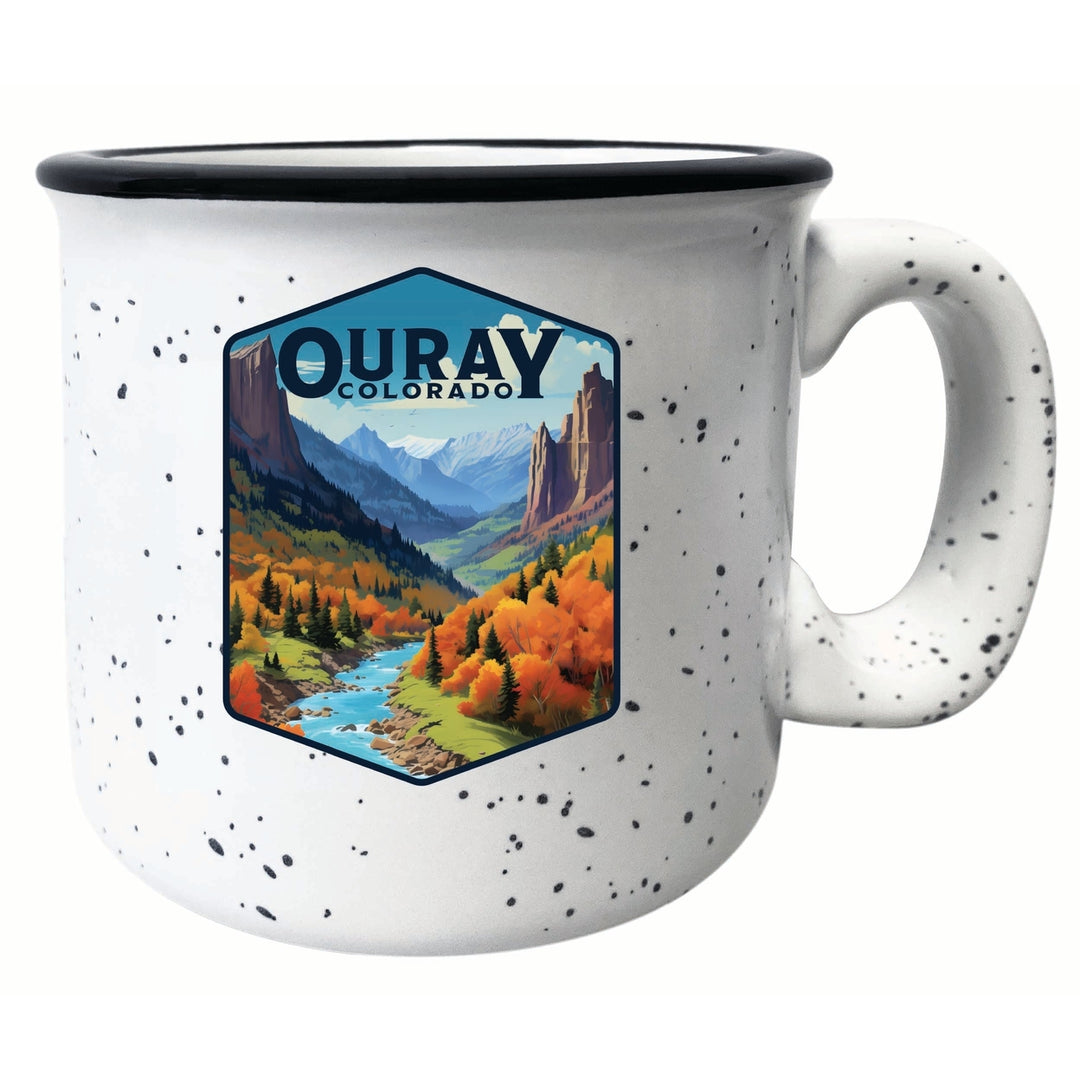 Ouray Colorado Mountain and River Design Souvenir 16 oz Ceramic camping mug Image 2