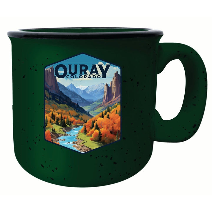 Ouray Colorado Mountain and River Design Souvenir 16 oz Ceramic camping mug Image 1