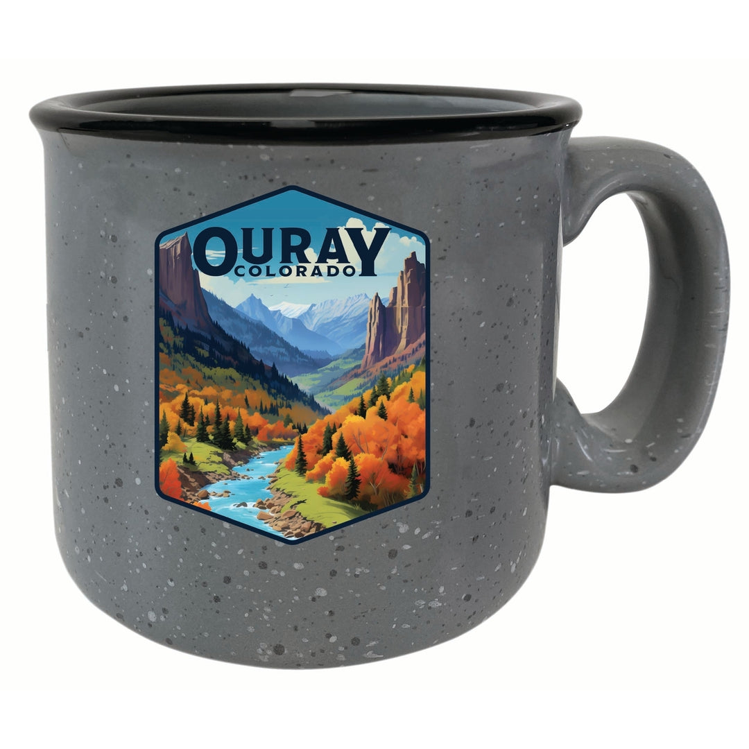 Ouray Colorado Mountain and River Design Souvenir 16 oz Ceramic camping mug Image 4