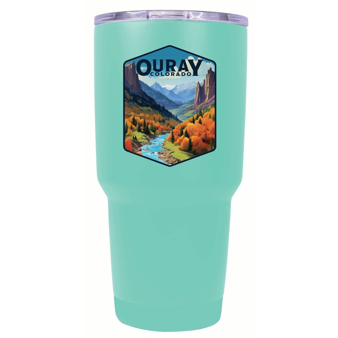 Ouray Colorado Mountain and River Design Souvenir 24 oz Insulated Stainless Steel Tumbler Image 4