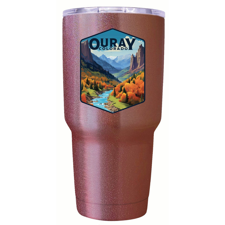 Ouray Colorado Mountain and River Design Souvenir 24 oz Insulated Stainless Steel Tumbler Image 4