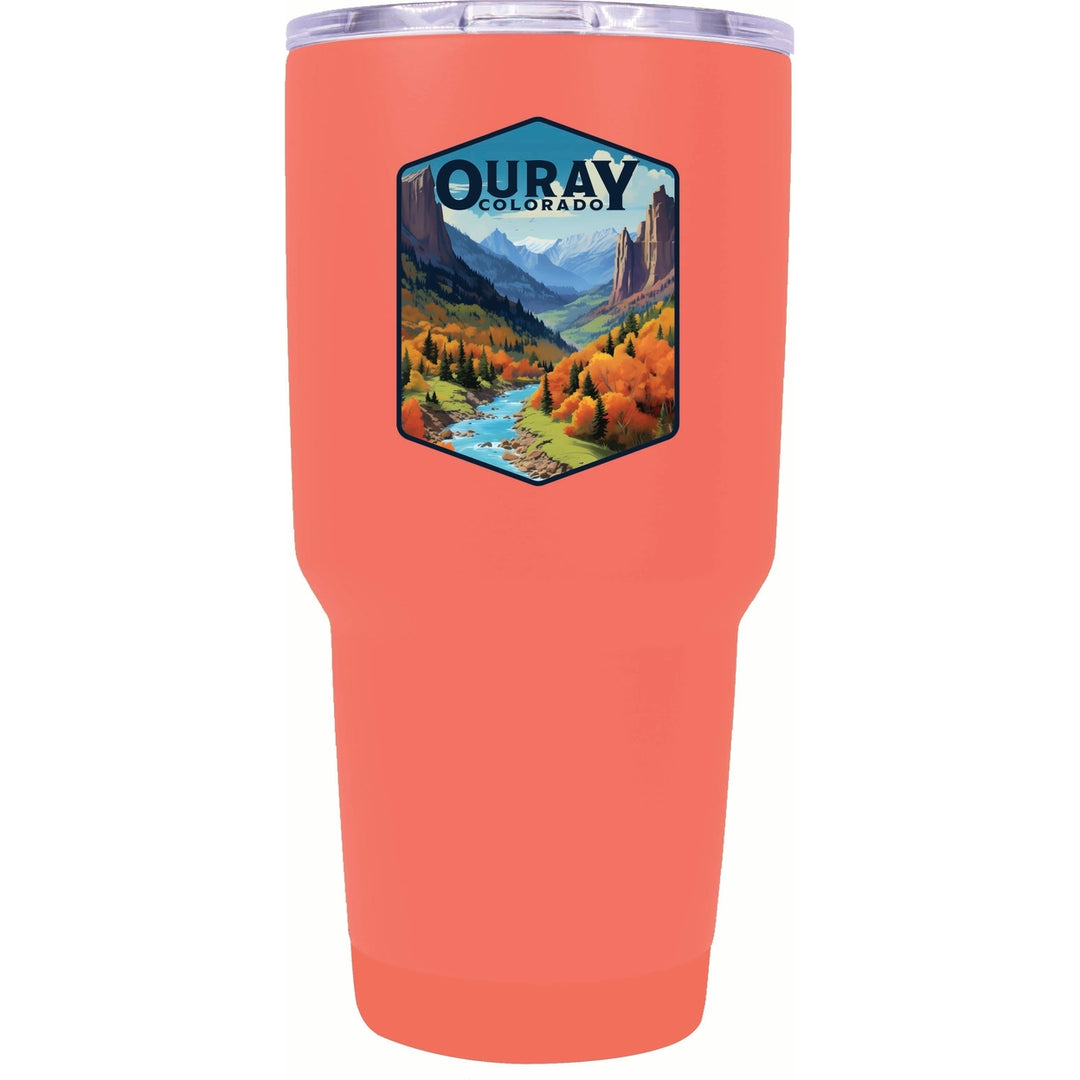 Ouray Colorado Mountain and River Design Souvenir 24 oz Insulated Stainless Steel Tumbler Image 7