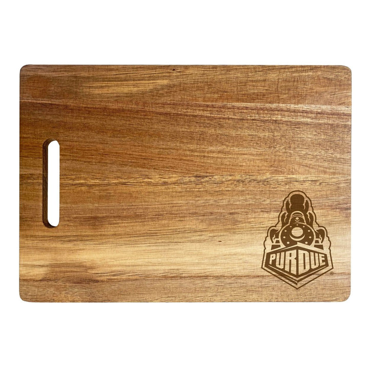 Purdue Boilermakers Engraved Wooden Cutting Board 10" x 14" Acacia Wood Officially Licensed Collegiate Product Image 1