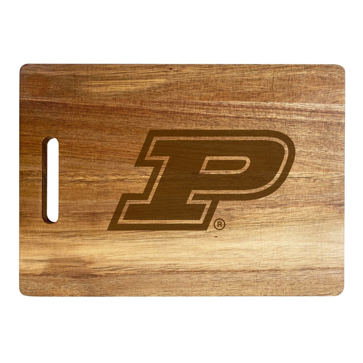 Purdue Boilermakers Engraved Wooden Cutting Board 10" x 14" Acacia Wood Officially Licensed Collegiate Product Image 2