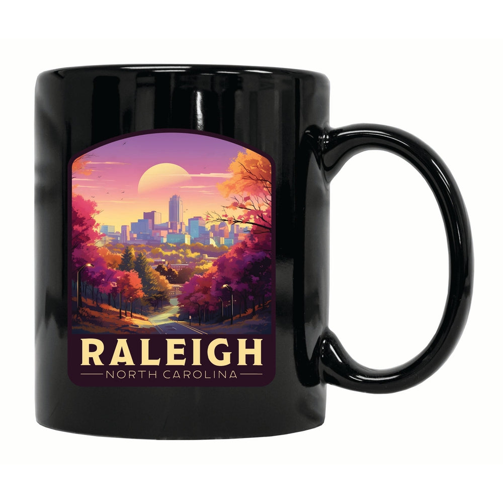 Raleigh North Carolina City of Oaks Design Souvenir 12 oz Ceramic Coffee Mug Image 2